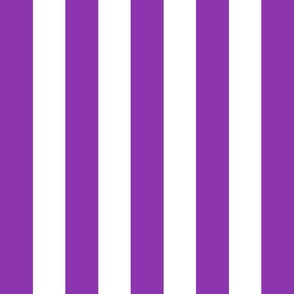 2 Inch Vertical Stripes // Vibrant Purple