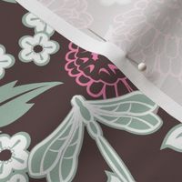 Japanese large floral dark