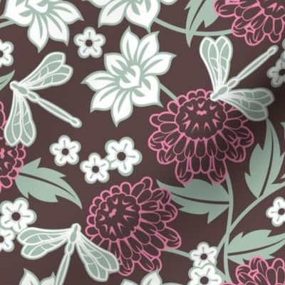 Japanese large floral dark