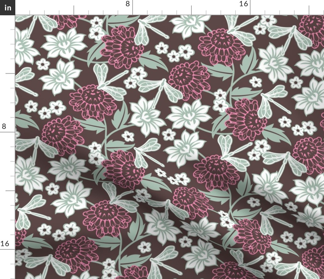 Japanese large floral dark