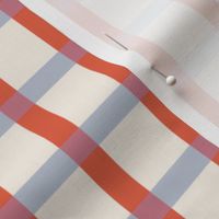 Gentle Gingham- Red & Blue