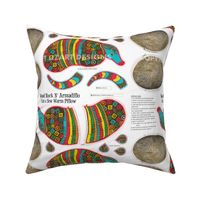 Wood Rock N Armadillo Cut & Sew warm Pillow