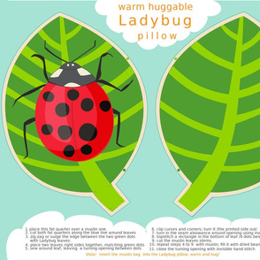 Ladybug Warm Huggable Pillow