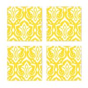 Sunshine Damask - Nursery Yellow