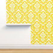 Sunshine Damask - Nursery Yellow