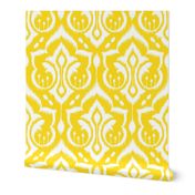 Sunshine Damask - Nursery Yellow