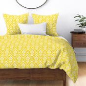 Sunshine Damask - Nursery Yellow