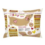 Sally the dachshund pillow with sleeping bag fat  quarter