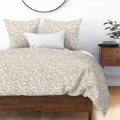 Willow William Morris Resurgence Light Beige Ivory Large Scale