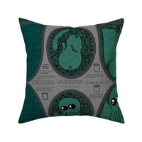 Cthulhu Snuggle Pillow with reversible slipcover