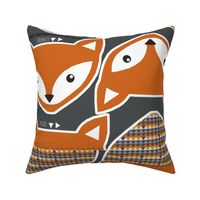 fox clutch zipper bag - cut and sew pattern