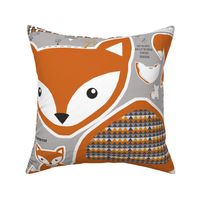 fox pillow and fox softie toy cut and sew pattern