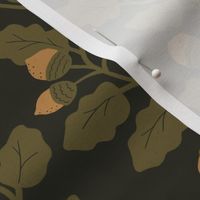 Woodsy Acorns - Cabincore Wallpaper