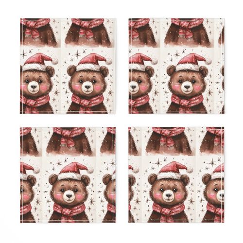 Adorable Brown Bear In Festive Attire With Cheerful Expression