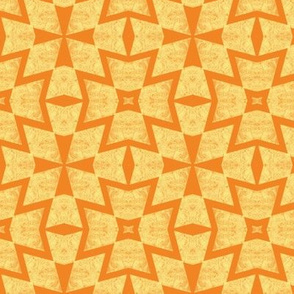 Cossack Crosses -Yellow on Orange