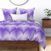 Art deco-Fanfare-Ombre-Purple-Silver texture-Large