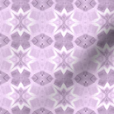 Small- Lilac Bold Starburst Celestial Shibori Itajime Weave