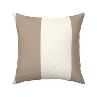 6" Wide Stripes - Mochi Warm Beige And Light Cream