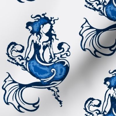 Sitting Pretty Mermaid6-blue/white