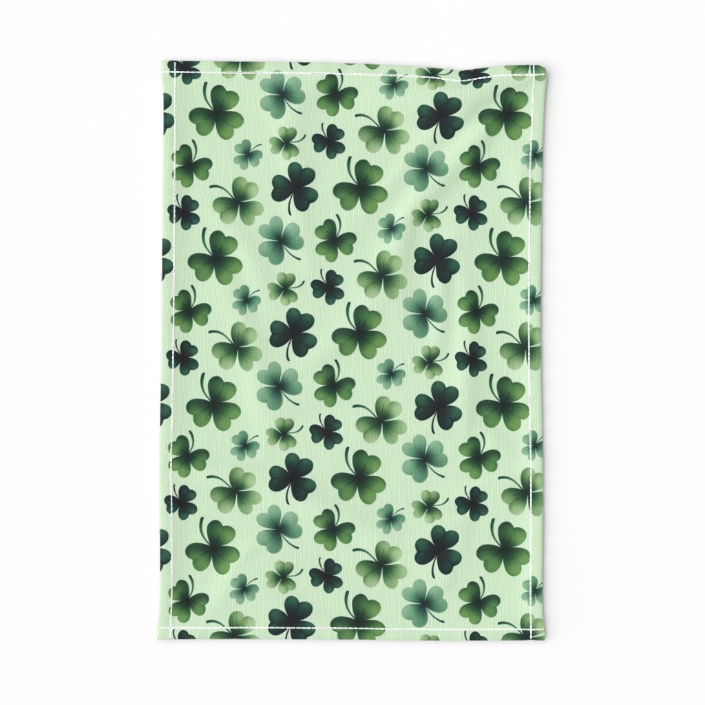 St Patrick's day Shamrock Pattern Green Background