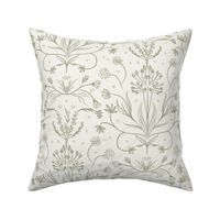 Cabincore Meadow Florals Rustic Sketched (medium)