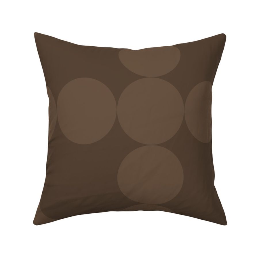 Extra Large Soft Circles Geometric Earth Brown