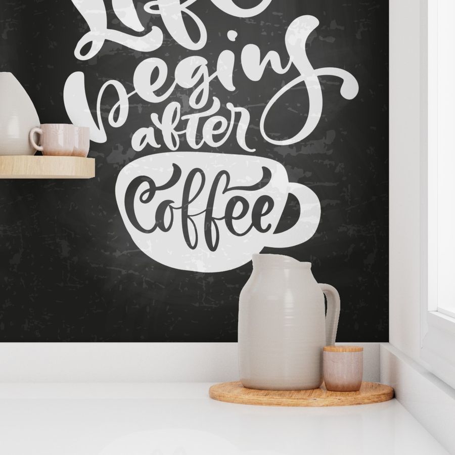 Coffee blackboard lettering 395