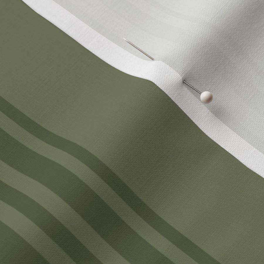 Jumbo Balanced Stripe - Traditional Vertical Japandi - Dark Sage Green - 24