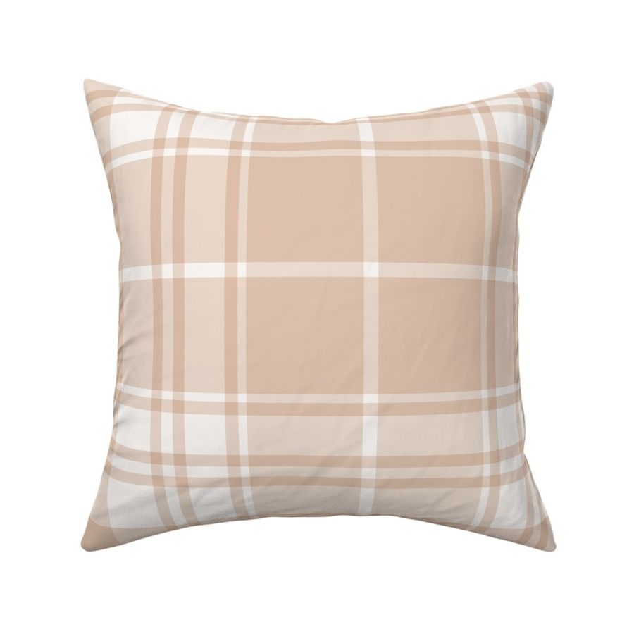 Jumbo Robertson Plaid - Cozy French Country - Soft Feminine Pink - 24"