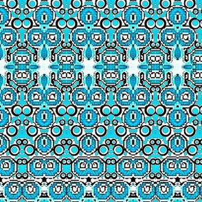 Aqua blue india design