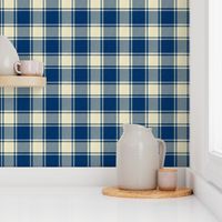 Cabincore Lumberjack Plaid - Blue & Cream / Off White