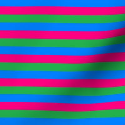 Polysexual Pride Stripes - 1/2 inch