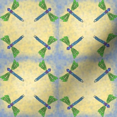 Celtic dragonflies tile