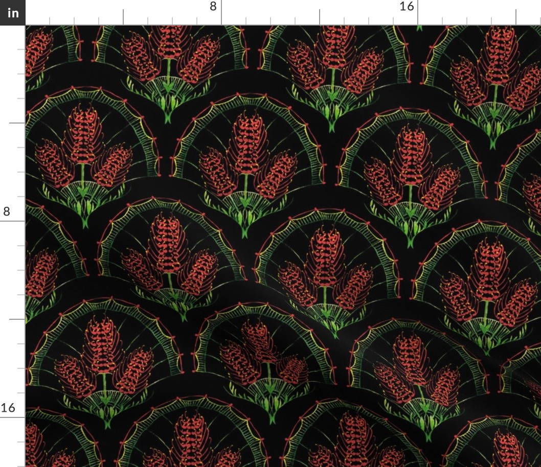 Deco Scarlet Spider Flower Small Black