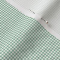 FS Tiny Pistachio Green And White Gingham Check Dollhouse Scale