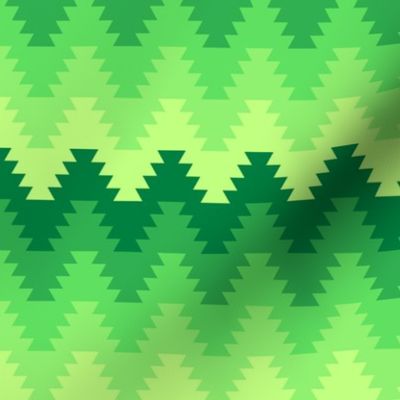 01829654 : jagged zigzag 5 green