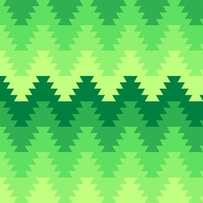 01829654 : jagged zigzag 5 green