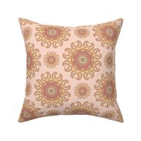 Cream paisley ornament