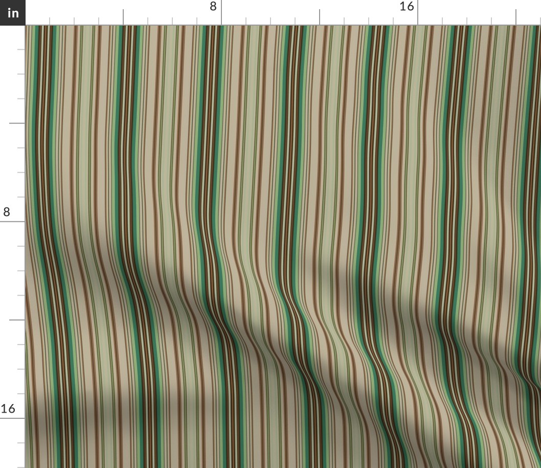 Paint by Number Woodland Ticking Stripe