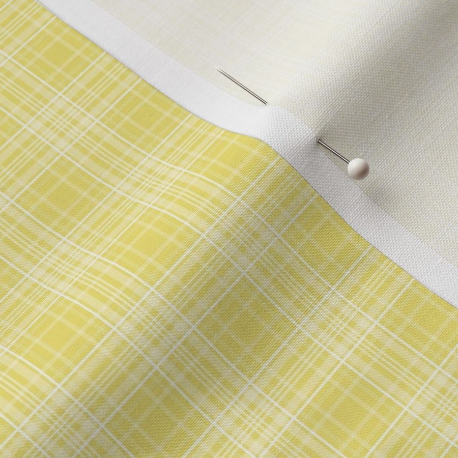 (XS)Buttercup Yellow Plaid Extra Small Scale