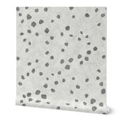 Minimalist Speckles on Limewash Texture - Scattered - Charcoal on Grey