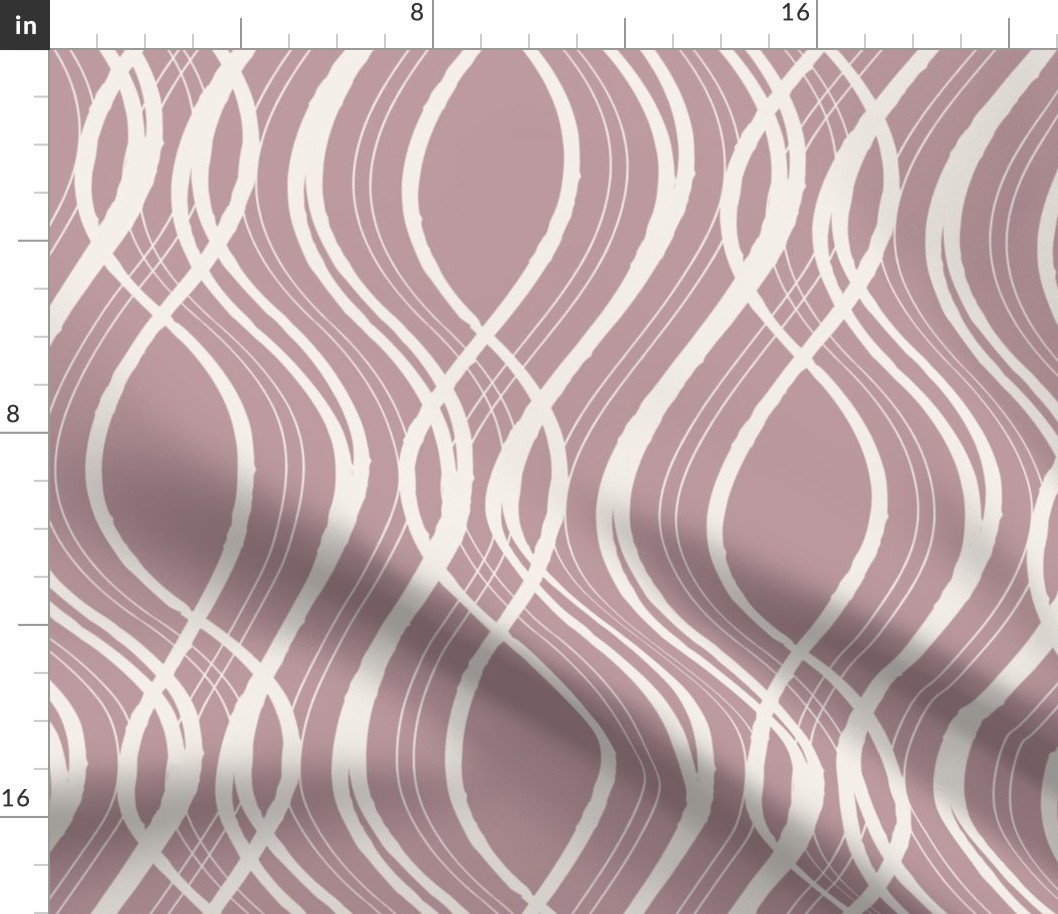 wavy gentle ripples on mauve