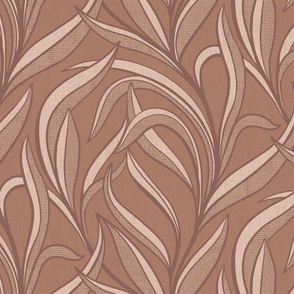 (M) Elegant Foliage Flow Mocca Mousse