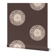 Porcelain - MEDIUM feature - Porcelain Pale Peach & Chocolate Martini Brown