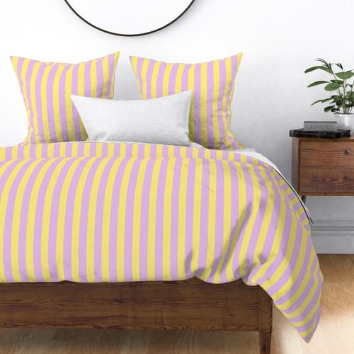 Lilac and Yellow Stripes