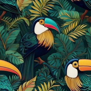 Jungle Toucan Bird