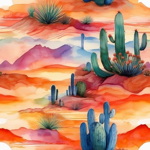 Desert Sunset Cactus