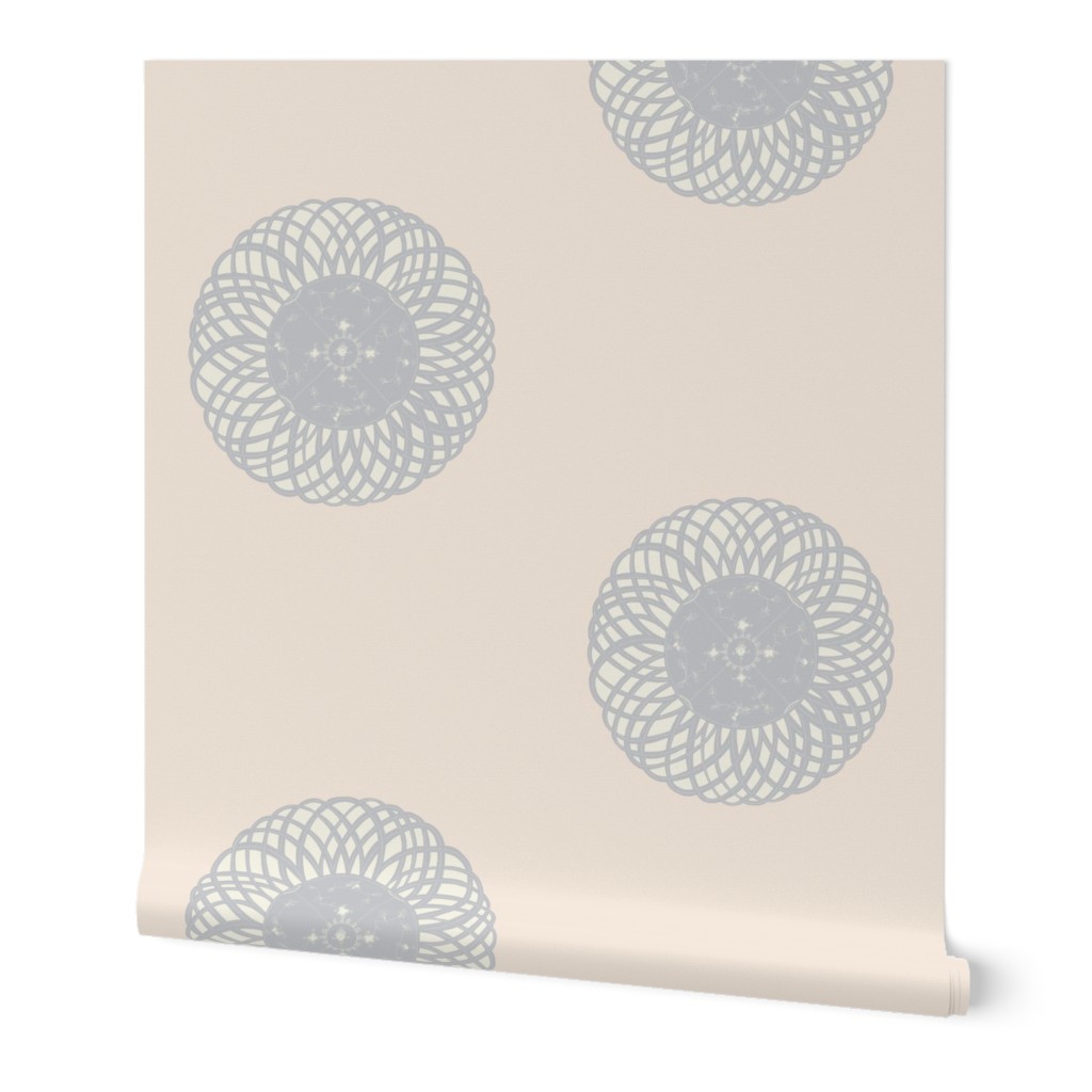 Porcelain - MEDIUM - Raincloud Blue & Cannoli Cream & Warm Neutral - Pastel