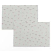 Boho Nursery Tiny Love Hearts Pattern in Silver Grey and Soft Pink