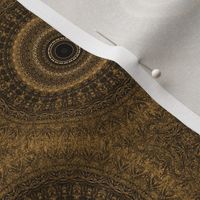 Decorative Mandala Pattern in Caramel Brown